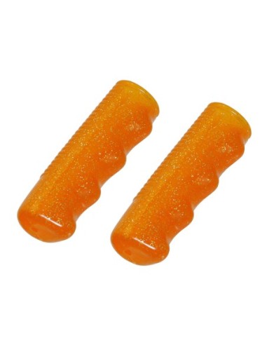 Lowrider Grips 7/8 long 95mm Sparkle/Orange.